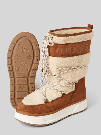 Peek & Cloppenburg GuessStiefel Mit Label-Print Modell 'UNDELA' In Beige