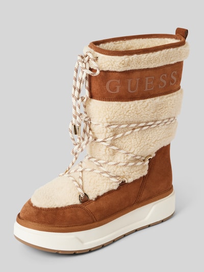 Peek & Cloppenburg GuessStiefel mit Label-Print Modell 'UNDELA' in beige