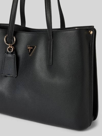 Peek & Cloppenburg GuessTote Bag Mit Label-Details Modell 'MERIDIAN' In Black