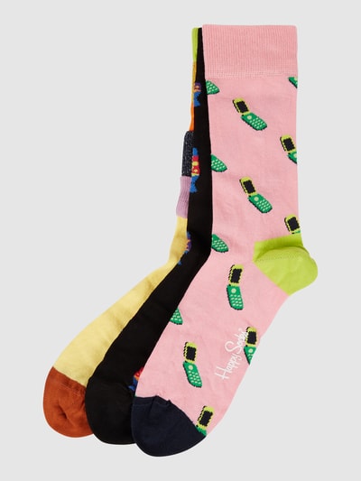 Peek & Cloppenburg Happy SocksSocken im 3er-Pack in rosa Peek & Cloppenburg Happy SocksSocken im 3er-Pack in rosa
