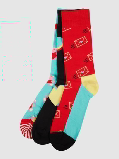 Peek & Cloppenburg Happy SocksSocken im 3er-Pack in rot