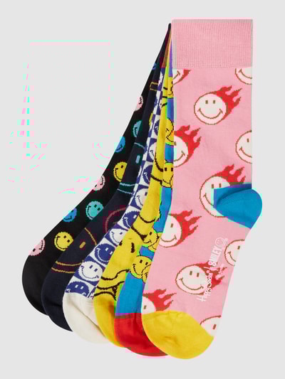 Peek & Cloppenburg Happy SocksSocken im 6er-Pack mit Smiley®-Muster in gelb