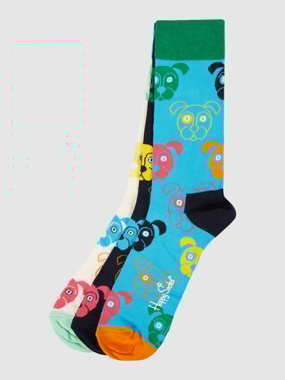 Peek & Cloppenburg Happy SocksSocken mit Stretch-Anteil im 3er-Pack in black
