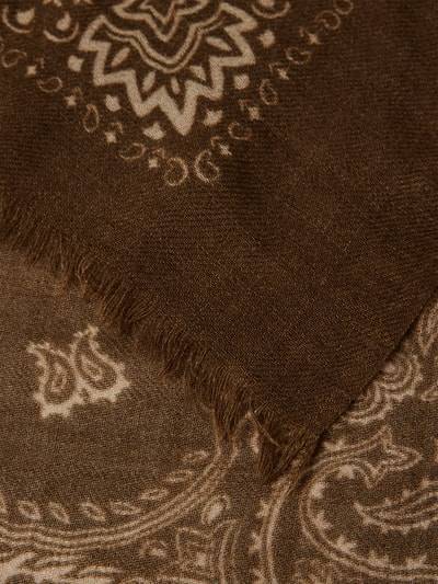 Peek & Cloppenburg HartfordSchal Aus Wolle Mit Fransen Modell 'Bandana' In Oliv