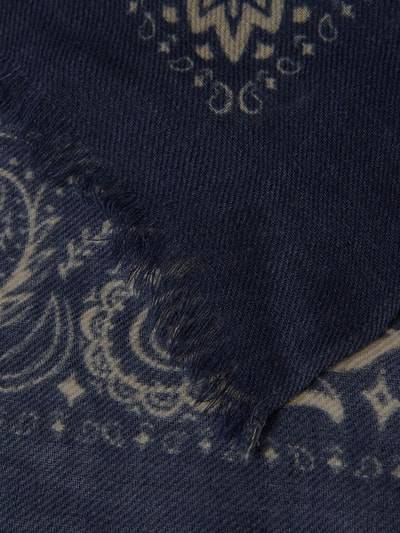 Peek & Cloppenburg HartfordSchal Aus Wolle Mit Fransen Modell 'Bandana' In Blau