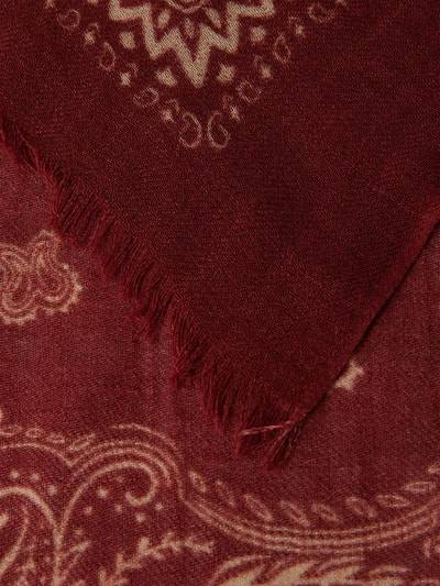 Peek & Cloppenburg HartfordSchal Aus Wolle Mit Fransen Modell 'Bandana' In Bordeaux
