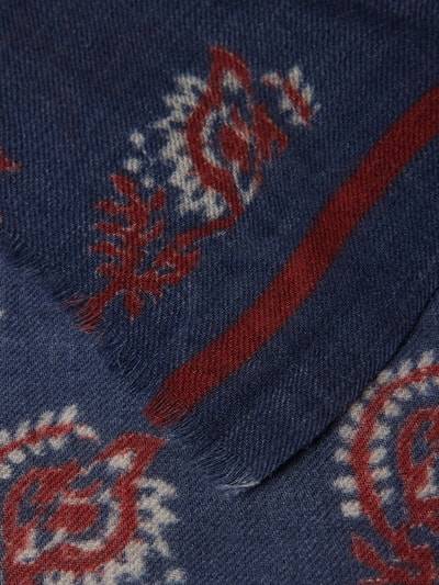 Peek & Cloppenburg HartfordSchal Aus Wolle Mit Fransen Modell 'Indigo' In Marine
