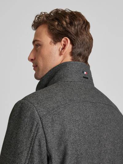 Peek & Cloppenburg HECHTER PARISKurzmantel Aus Lanawoll-Mix Mit Stehkragen In Mittelgrau