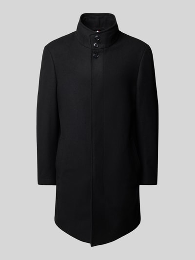 Peek & Cloppenburg HECHTER PARISWollmantel Mit Stehkragen In Metallic Black