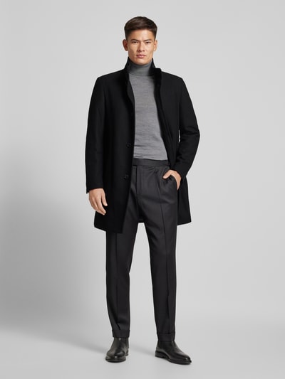 Peek & Cloppenburg HECHTER PARISWollmantel mit Stehkragen in metallic black