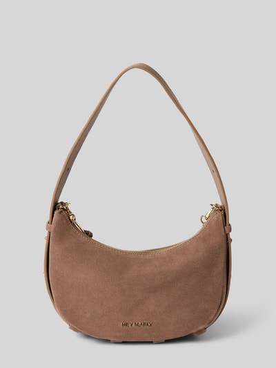 Peek & Cloppenburg Hey MarlyHandtasche Mit Label-Applikation Modell 'Lifetime Sister' In Taupe