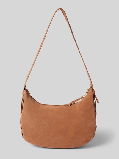 Peek & Cloppenburg Hey MarlyLederhandtasche Mit Label-Applikation Modell 'Lifetime Sister' In Cognac