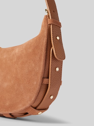 Peek & Cloppenburg Hey MarlyLederhandtasche Mit Label-Applikation Modell 'Lifetime Sister' In Cognac