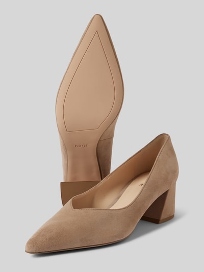 Peek & Cloppenburg HöglLederpumps Mit Blockabsatz In Taupe