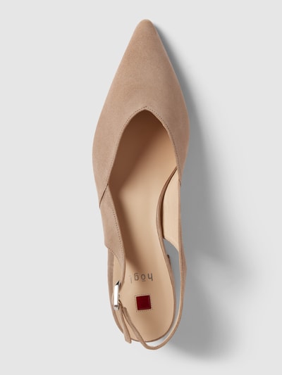 Peek & Cloppenburg HöglPumps Aus Leder In Unifarbenem Design In Taupe