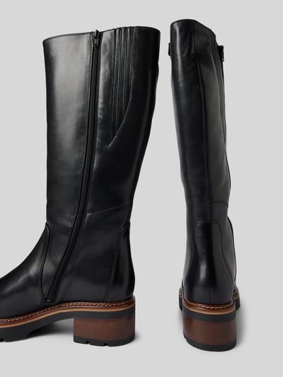 Peek & Cloppenburg HöglStiefel Aus Leder Mit Reißverschluss In Black