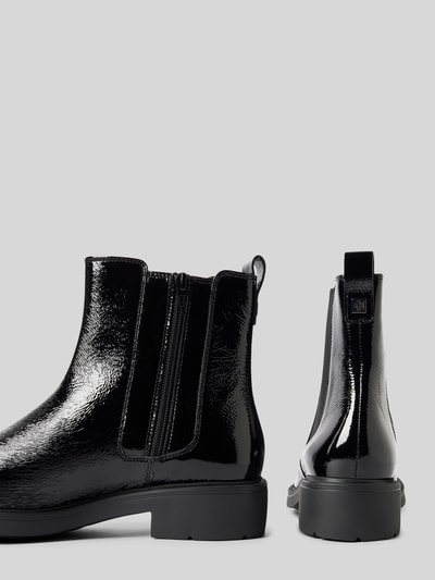 Peek & Cloppenburg HöglStiefeletten Aus Leder Mit Elastischen Einsätzen In Black