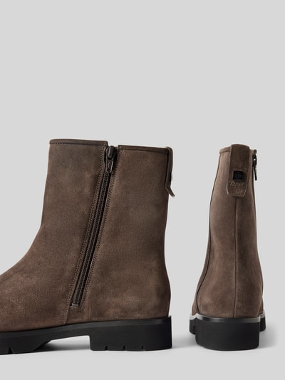 Peek & Cloppenburg HöglStiefeletten Aus Velours Mit Reißverschluss In Dunkelgrau