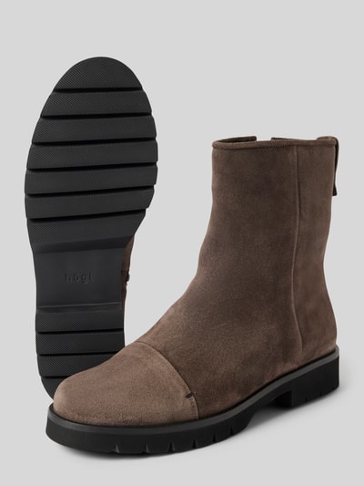 Peek & Cloppenburg HöglStiefeletten Aus Velours Mit Reißverschluss In Dunkelgrau