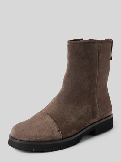 Peek & Cloppenburg HöglStiefeletten aus Velours mit Reißverschluss in dunkelgrau