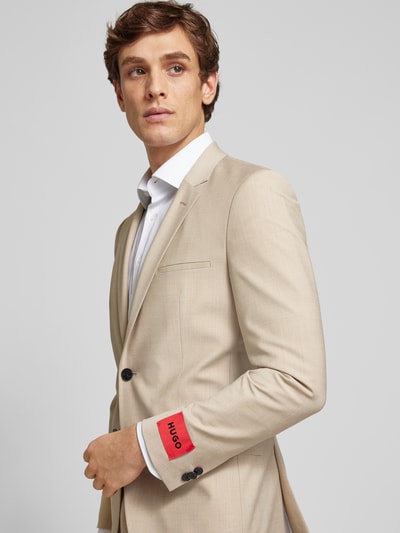 Peek & Cloppenburg HUGO2-Knopf-Sakko Mit Label-Patch In Beige