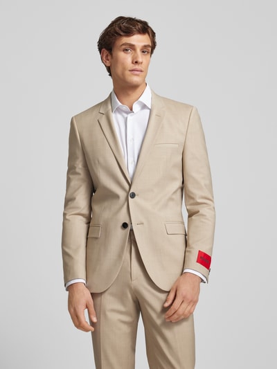 Peek & Cloppenburg HUGO2-Knopf-Sakko Mit Label-Patch In Beige