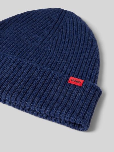 Peek & Cloppenburg HUGOBeanie Aus Schurwolle Mit Label-Patch Modell 'Xola' In Blau