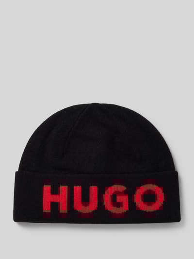 Peek & Cloppenburg HUGOBeanie mit Label-Detail Modell 'Xola' in black