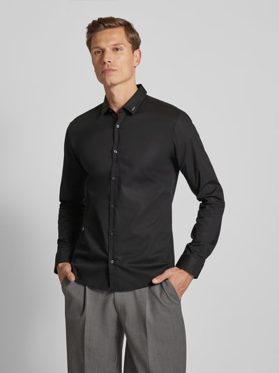 Peek & Cloppenburg HUGOFreizeithemd Mit Label-Detail Modell 'Ero' In Black