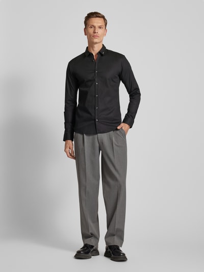 Peek & Cloppenburg HUGOFreizeithemd Mit Label-Detail Modell 'Ero' In Black