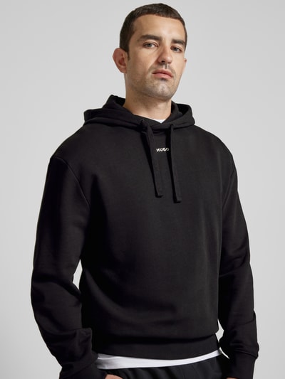 Peek & Cloppenburg HUGOHoodie Mit Label-Print Modell 'Dapo' In Black