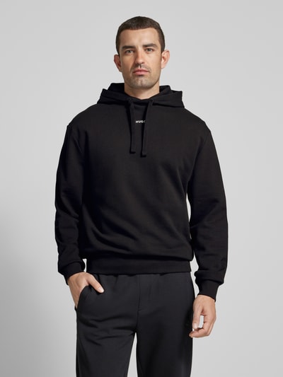 Peek & Cloppenburg HUGOHoodie Mit Label-Print Modell 'Dapo' In Black
