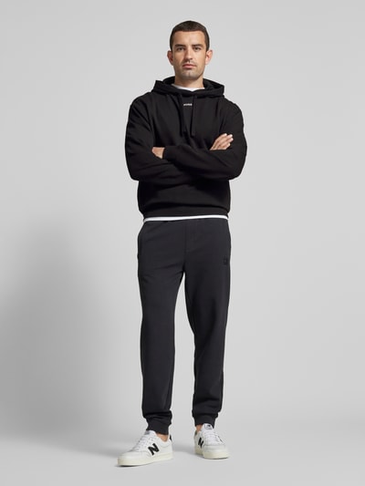 Peek & Cloppenburg HUGOHoodie mit Label-Print Modell 'Dapo' in black