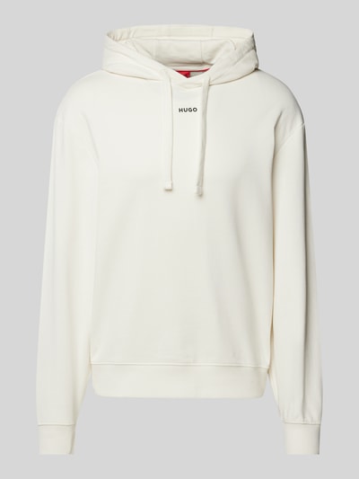Peek & Cloppenburg HUGOHoodie Mit Label-Print Modell 'Dapo' In Offwhite