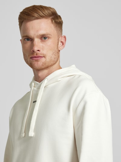 Peek & Cloppenburg HUGOHoodie Mit Label-Print Modell 'Dapo' In Offwhite