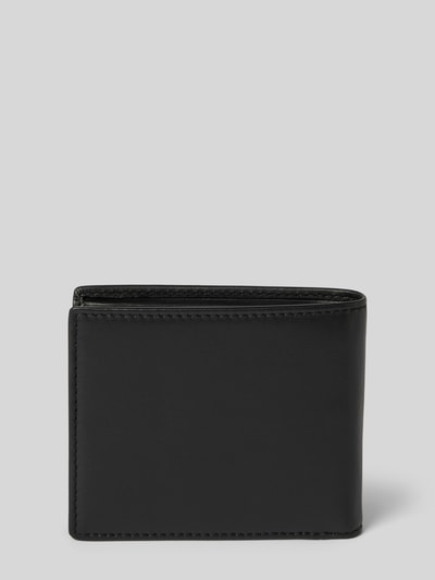 Peek & Cloppenburg HUGOLederportemonnaie Mit Label-Print Modell 'Tibby' In Black