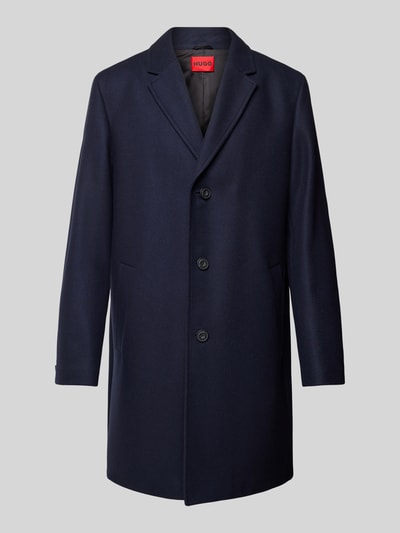 Peek & Cloppenburg HUGOMantel Mit Reverskragen Modell 'Malte' In Marine