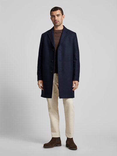 Peek & Cloppenburg HUGOMantel mit Reverskragen Modell 'Malte' in marine