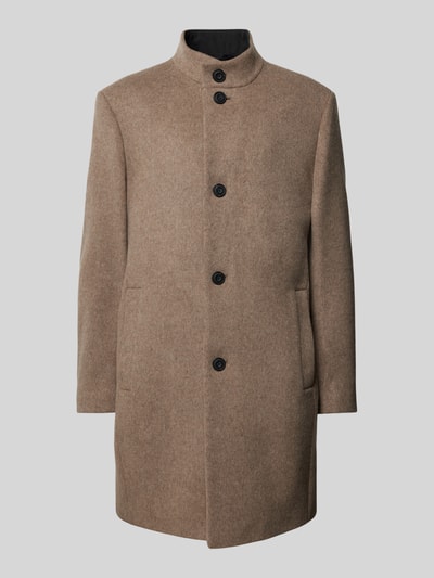 Peek & Cloppenburg HUGOMantel Mit Stehkragen Modell 'Mintrax' In Beige