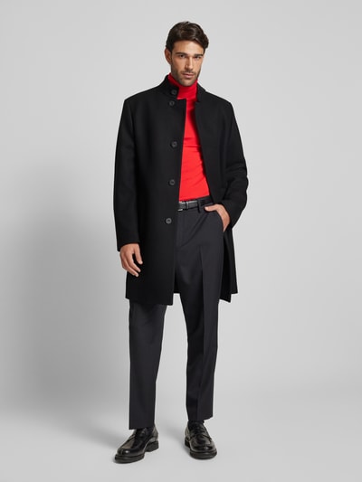 Peek & Cloppenburg HUGOMantel mit Stehkragen Modell 'Mintrax' in black