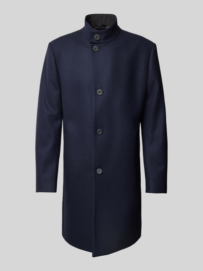 Peek & Cloppenburg HUGOMantel Mit Stehkragen Modell 'Mintrax' In Marine