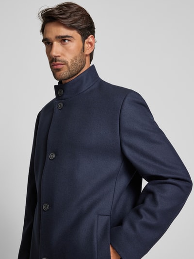 Peek & Cloppenburg HUGOMantel Mit Stehkragen Modell 'Mintrax' In Marine