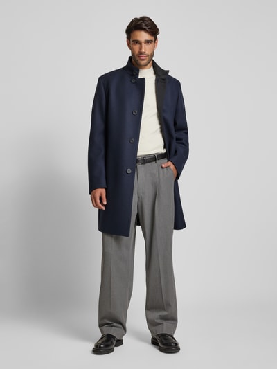 Peek & Cloppenburg HUGOMantel mit Stehkragen Modell 'Mintrax' in marine