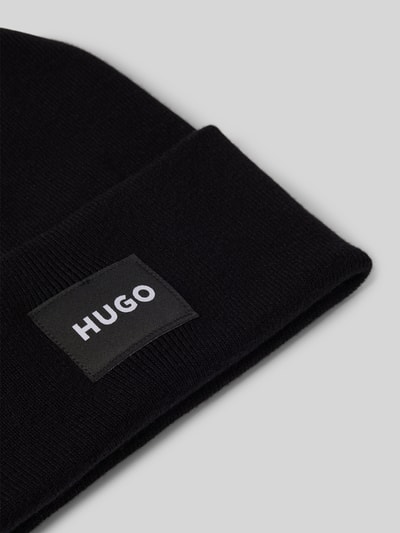 Peek & Cloppenburg HUGOMütze Mit Label-Patch Modell 'Xevon' In Black