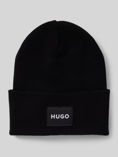 Peek & Cloppenburg HUGOMütze mit Label-Patch Modell 'Xevon' in black