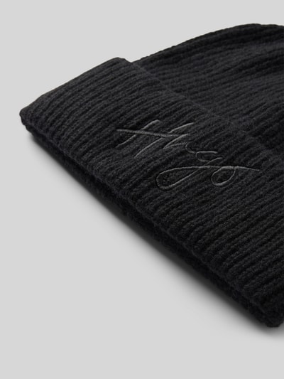 Peek & Cloppenburg HUGOMütze Mit Woll-Anteil Modell 'Socialy' In Black