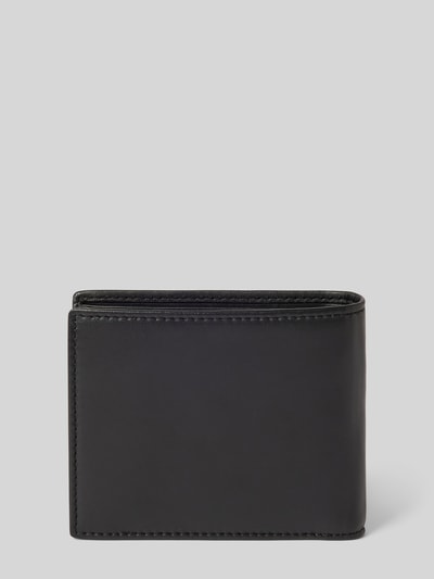 Peek & Cloppenburg HUGOPortemonnaie Aus Schafsleder Mit Label-Print Modell 'Tibby' In Black