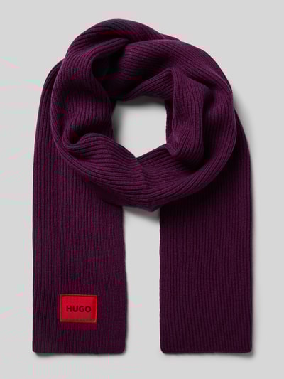 Peek & Cloppenburg HUGOSchal mit Label-Patch Modell 'Saffa' in bordeaux