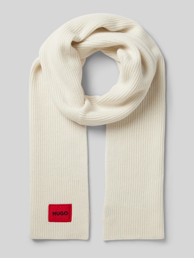 Peek & Cloppenburg HUGOSchal mit Label-Patch Modell 'Saffa' in offwhite