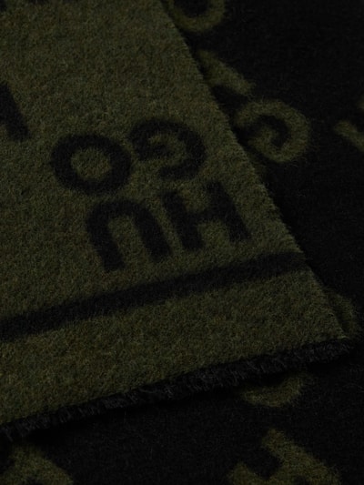 Peek & Cloppenburg HUGOSchal Mit Label-Print Modell 'Martyn' In Oliv